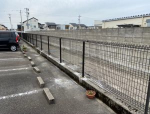 フェンスの復旧工事
